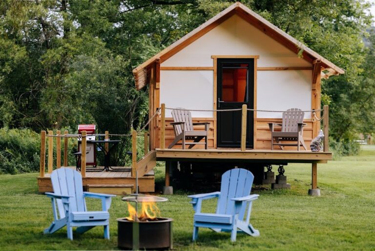 Glamping at Preserve Battenkill Resort Luxury Camping